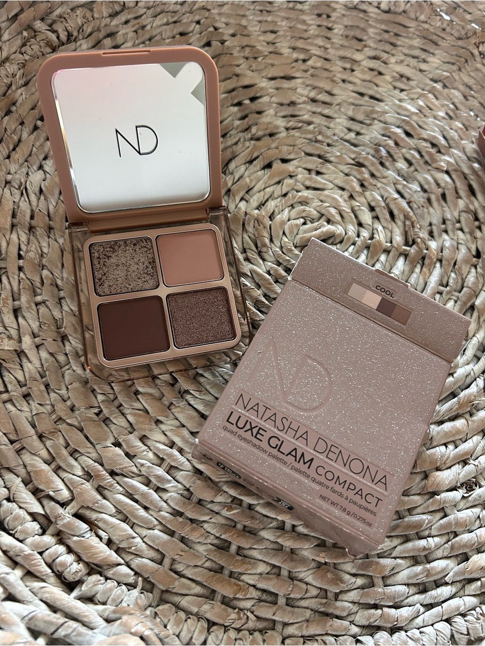 New Natasha Denona Luxe Glam Compact Quad Eyeshadow Palette Cool - Picture 3 of 3